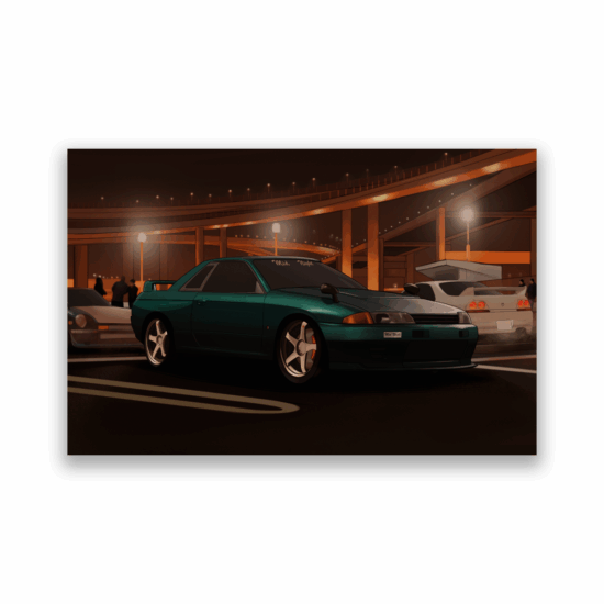Mid Night Skyline Poster