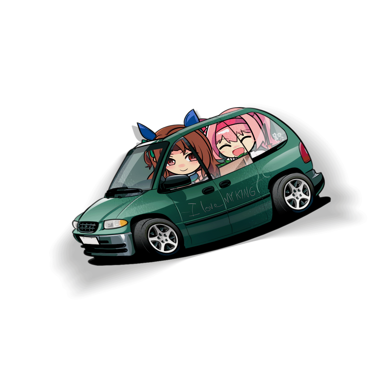 King Halo & Haru Urara Sticker - Image 1