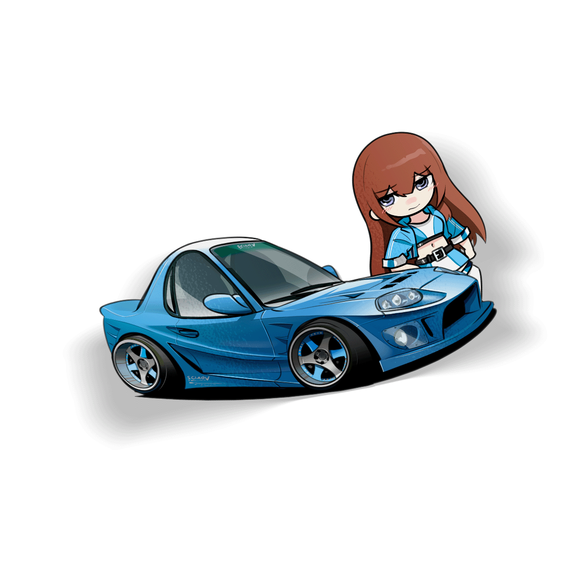 Makise Kurisu Sticker - Image 1